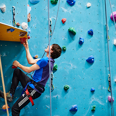 climber on wall