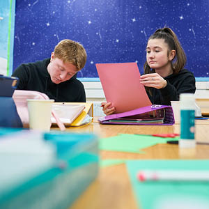 early years students in class early years students in class